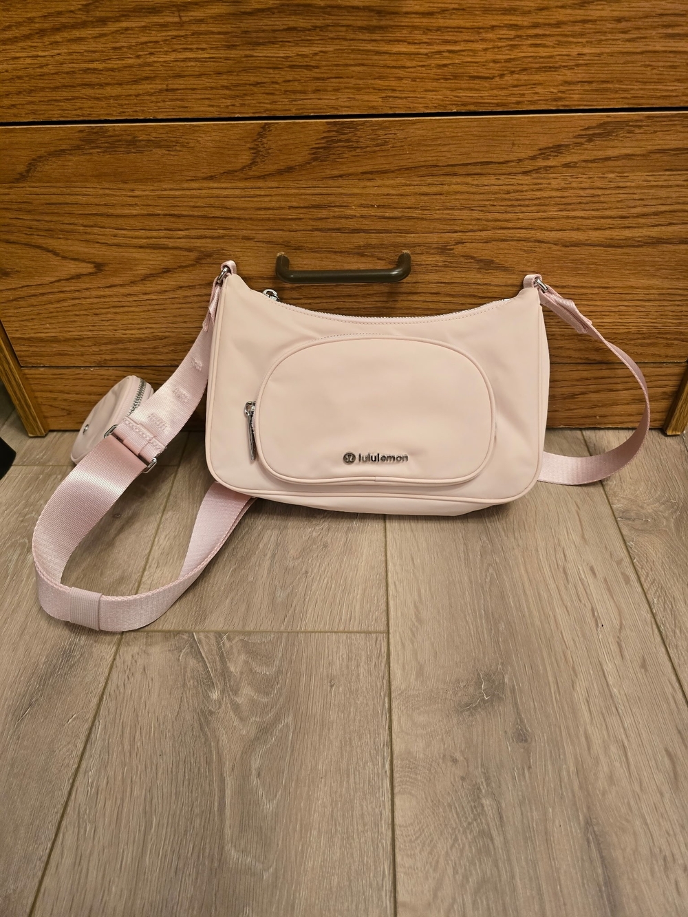 lululemon pale blush crossbody bag